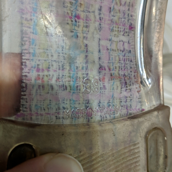 Chanel Clear Multicolor Jelly Camellia Sandals - Picture 6 of 6